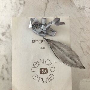 argentil New Old Style Silver Leaf Bookmark